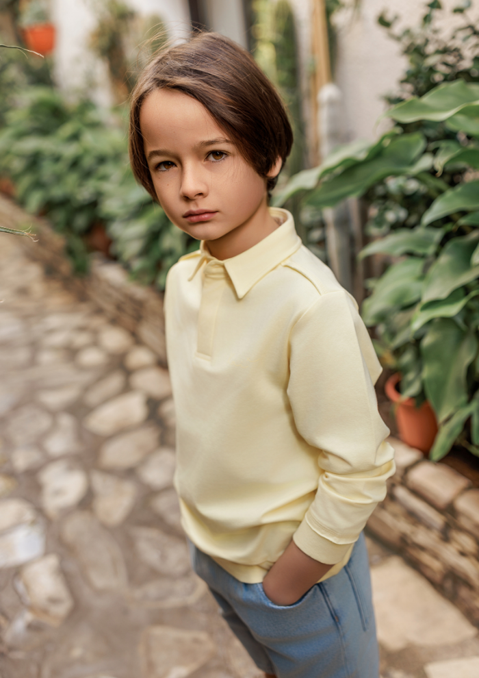Hello Sunshine Poloshirt Long Sleeve