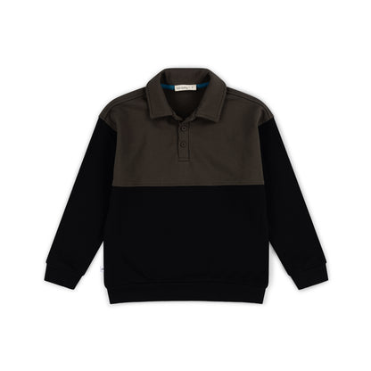 Between Lines Collar Sweatshirt