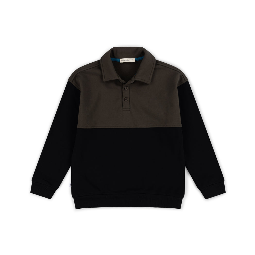 Between Lines Collar Sweatshirt