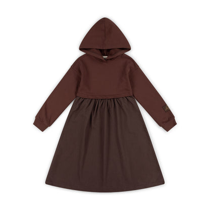 Off Duty Hooded Dress