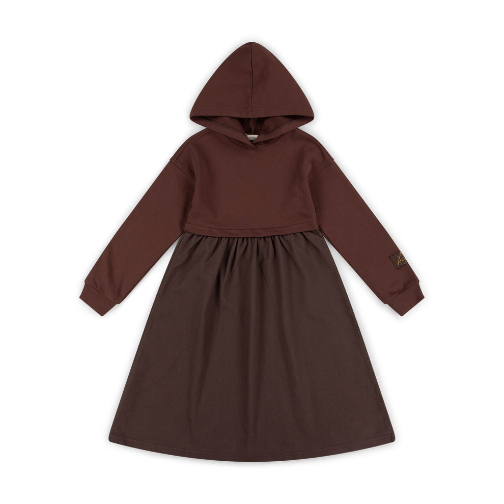 Off Duty Hooded Dress