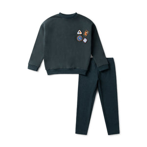 Motif Baby Sweatshirt and Legging Set