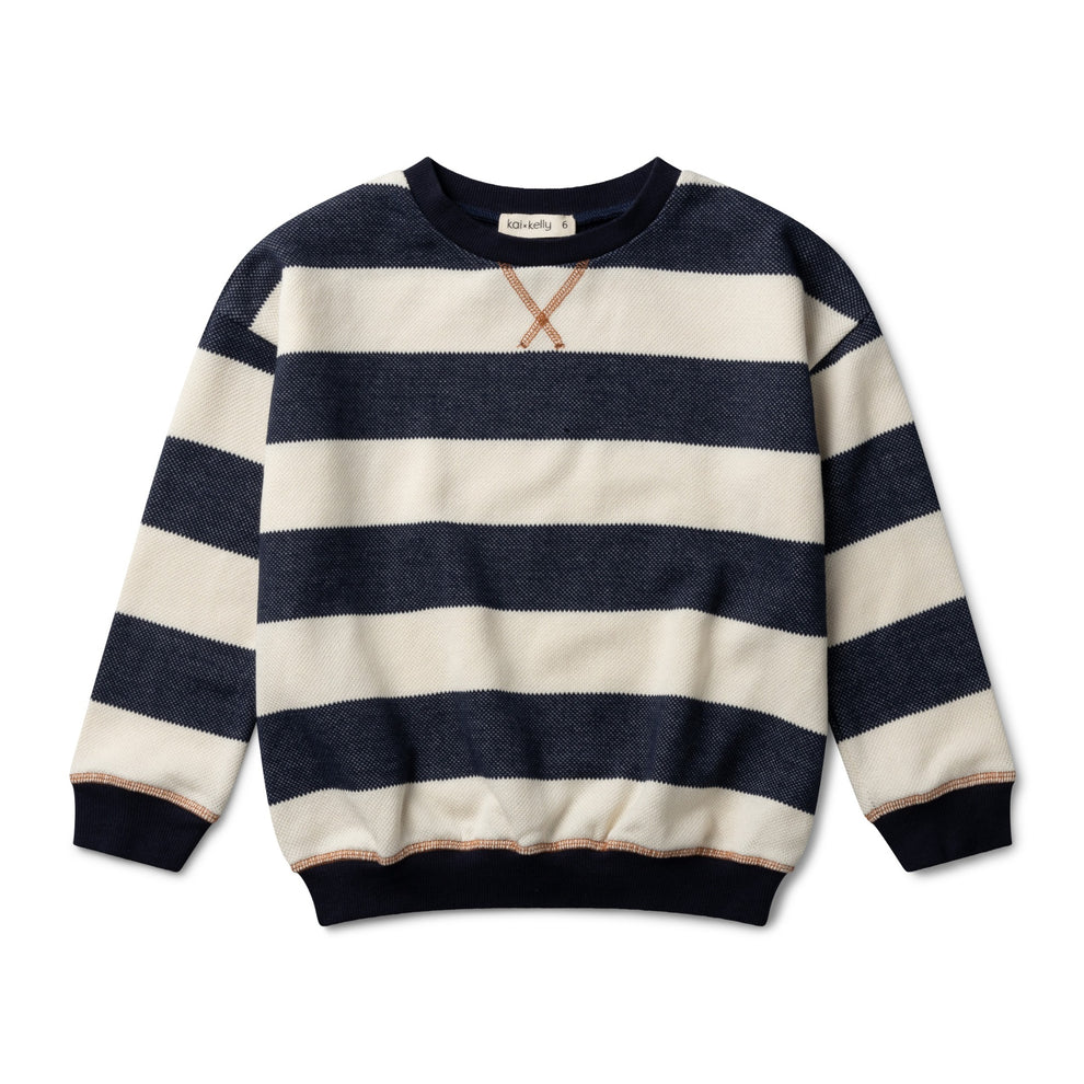 Wide Striped Sweatshirt