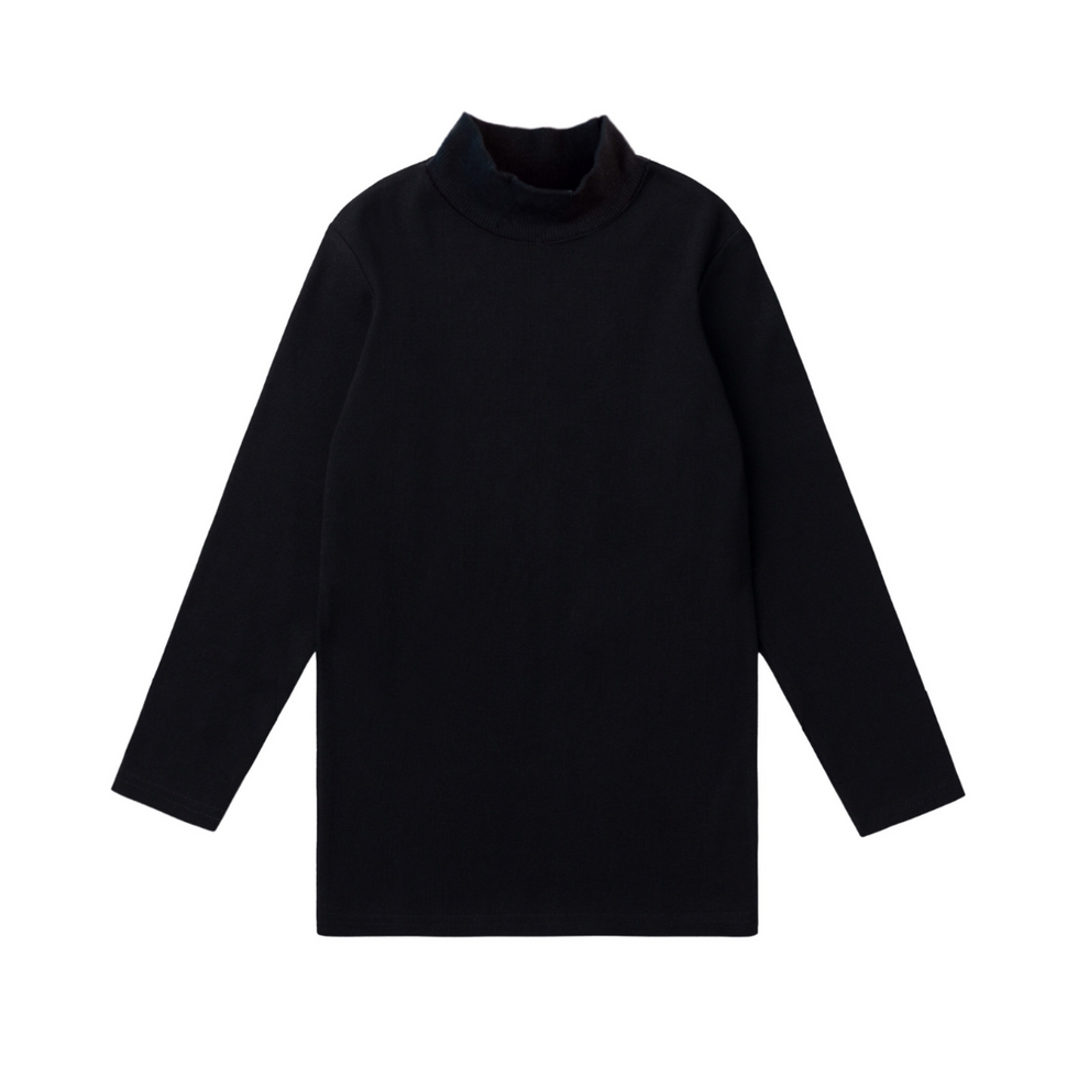 Rib Mockneck Long Sleeve