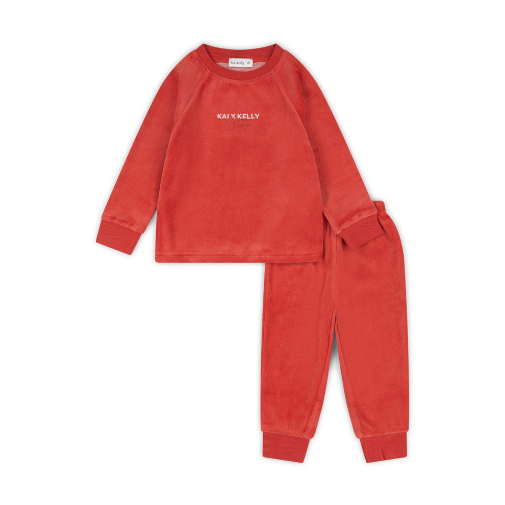 Velour Embroidered PJs