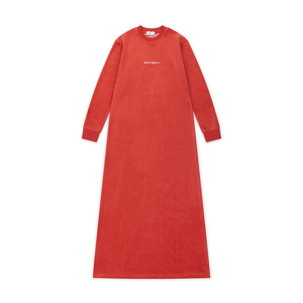 Velour Embroidered Nightgown