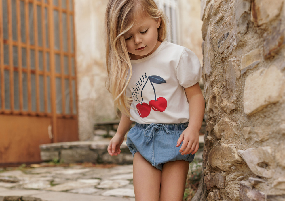 Petit Paris Cherry Tee Short Sleeve